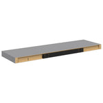 Szürke MDF lebegő fali polc 80 x 23,5 x 3,8 cm 8