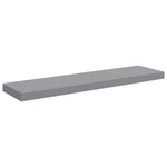 Szürke MDF lebegő fali polc 90 x 23,5 x 3,8 cm 2