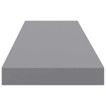 Szürke MDF lebegő fali polc 90 x 23,5 x 3,8 cm 7