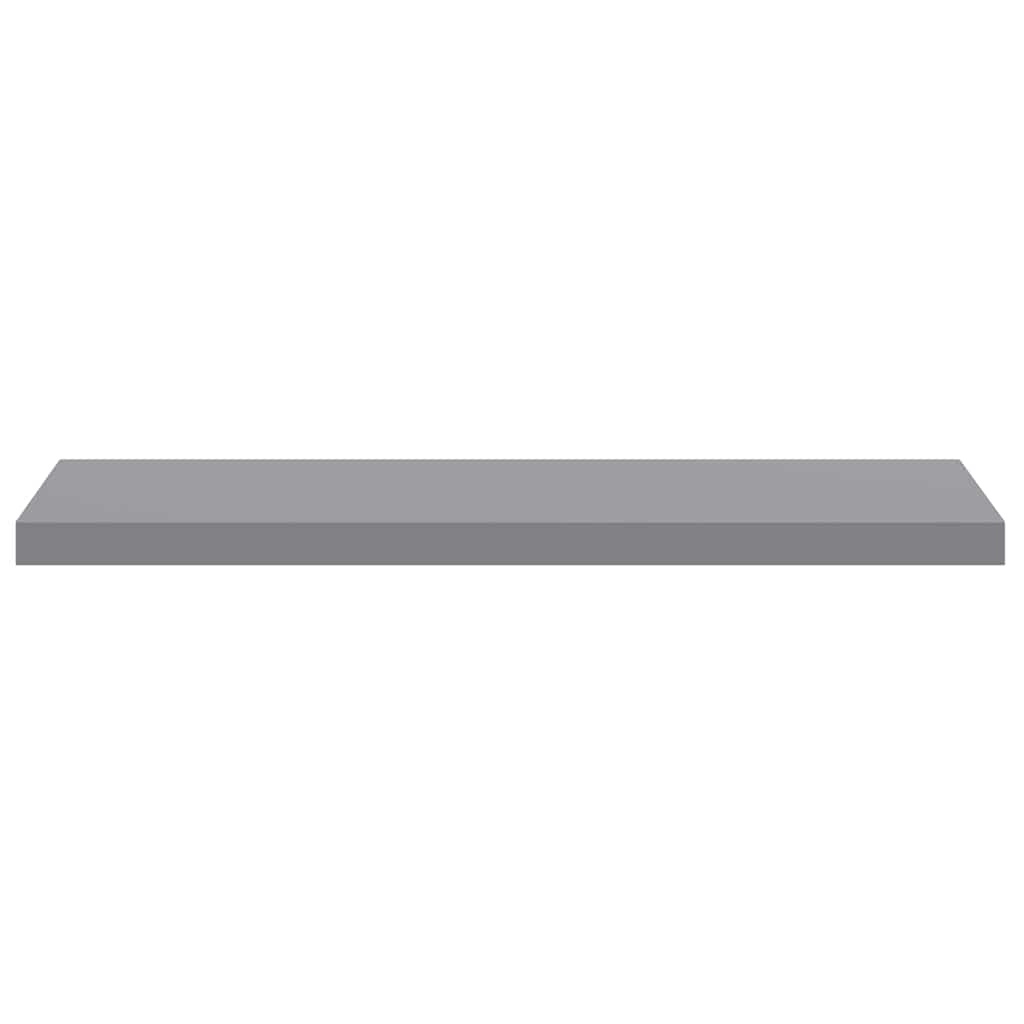 4 db szürke MDF lebegő fali polc 90 x 23,5 x 3,8 cm 7