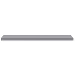 2 db szürke MDF lebegő fali polc 120 x 23,5 x 3,8 cm 7