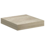 Tölgyszínű MDF lebegő fali polc 23 x 23,5 x 3,8 cm 2