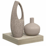 Tölgyszínű MDF lebegő fali polc 23 x 23,5 x 3,8 cm 5