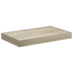 Tölgyszínű MDF lebegő fali polc 40 x 23,5 x 3,8 cm 2