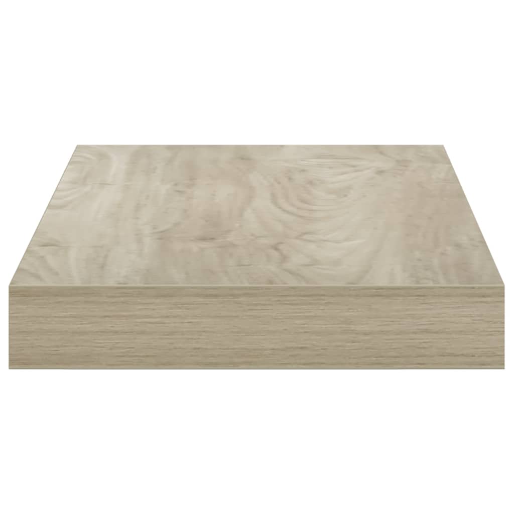 Tölgyszínű MDF lebegő fali polc 40 x 23,5 x 3,8 cm 7