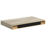 Tölgyszínű MDF lebegő fali polc 40 x 23,5 x 3,8 cm 8