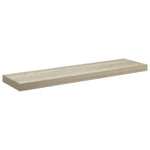 Tölgyszínű MDF lebegő fali polc 90 x 23,5 x 3,8 cm 2