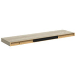 Tölgyszínű MDF lebegő fali polc 90 x 23,5 x 3,8 cm 8