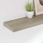 4 db tölgyszínű MDF lebegő fali polc 90 x 23,5 x 3,8 cm 4