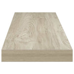 4 db tölgyszínű MDF lebegő fali polc 90 x 23,5 x 3,8 cm 8