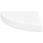 2 db fehér MDF lebegő sarokpolc 25 x 25 x 3,8 cm 6