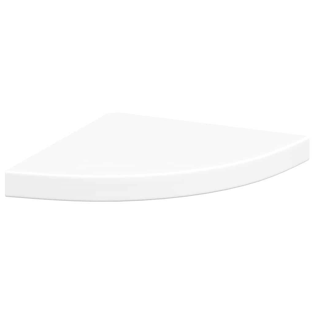 2 db fehér MDF lebegő sarokpolc 35 x 35 x 3,8 cm 5