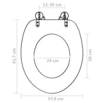 2 db flamingómintás MDF WC-ülőke fedéllel 9