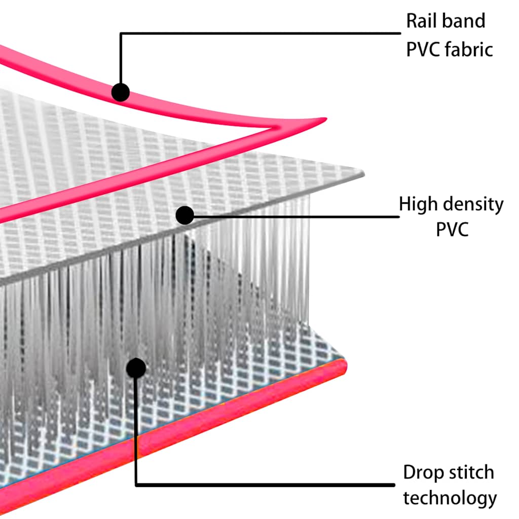 Rózsaszín PVC felfújható tornamatrac pumpával 60 x 100 x 20 cm 15