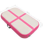 Rózsaszín PVC felfújható tornamatrac pumpával 60 x 100 x 20 cm 16