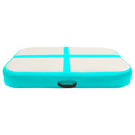 Zöld PVC felfújható tornamatrac pumpával 60 x 100 x 20 cm 3