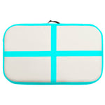 Zöld PVC felfújható tornamatrac pumpával 60 x 100 x 20 cm 4