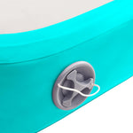 Zöld PVC felfújható tornamatrac pumpával 60 x 100 x 20 cm 7