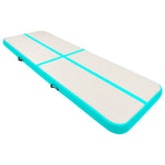Zöld PVC felfújható tornamatrac pumpával 300 x 100 x 15 cm 2