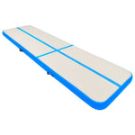 Kék PVC felfújható tornamatrac pumpával 800 x 100 x 15 cm 2