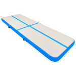Kék PVC felfújható tornamatrac pumpával 500 x 100 x 20 cm 2