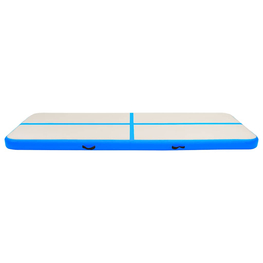 Kék PVC felfújható tornamatrac pumpával 500 x 100 x 20 cm 3