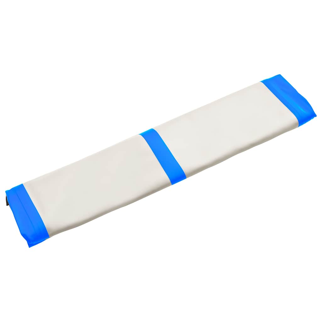 Kék PVC felfújható tornamatrac pumpával 200 x 200 x 10 cm 12