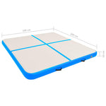 Kék PVC felfújható tornamatrac pumpával 200 x 200 x 10 cm 16