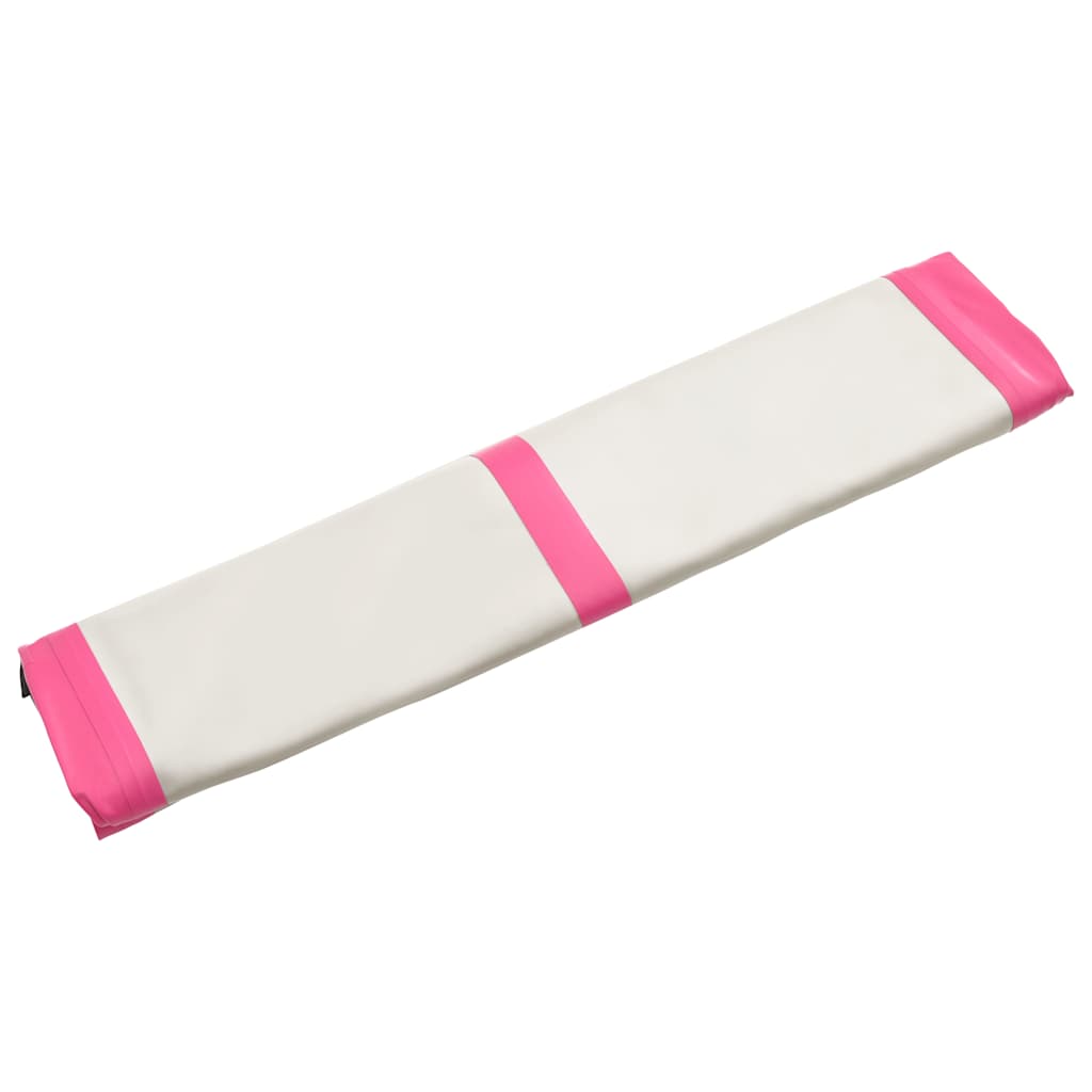 Rózsaszín PVC felfújható tornamatrac pumpával 200 x 200 x 15 cm 13