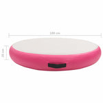 Rózsaszín PVC felfújható tornamatrac pumpával 100 x 100 x 20 cm 11
