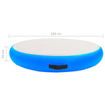 Kék PVC felfújható tornamatrac pumpával 100 x 100 x 20 cm 12