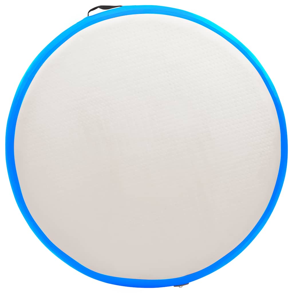 Kék PVC felfújható tornamatrac pumpával 100 x 100 x 20 cm 5
