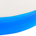 Kék PVC felfújható tornamatrac pumpával 100 x 100 x 20 cm 6