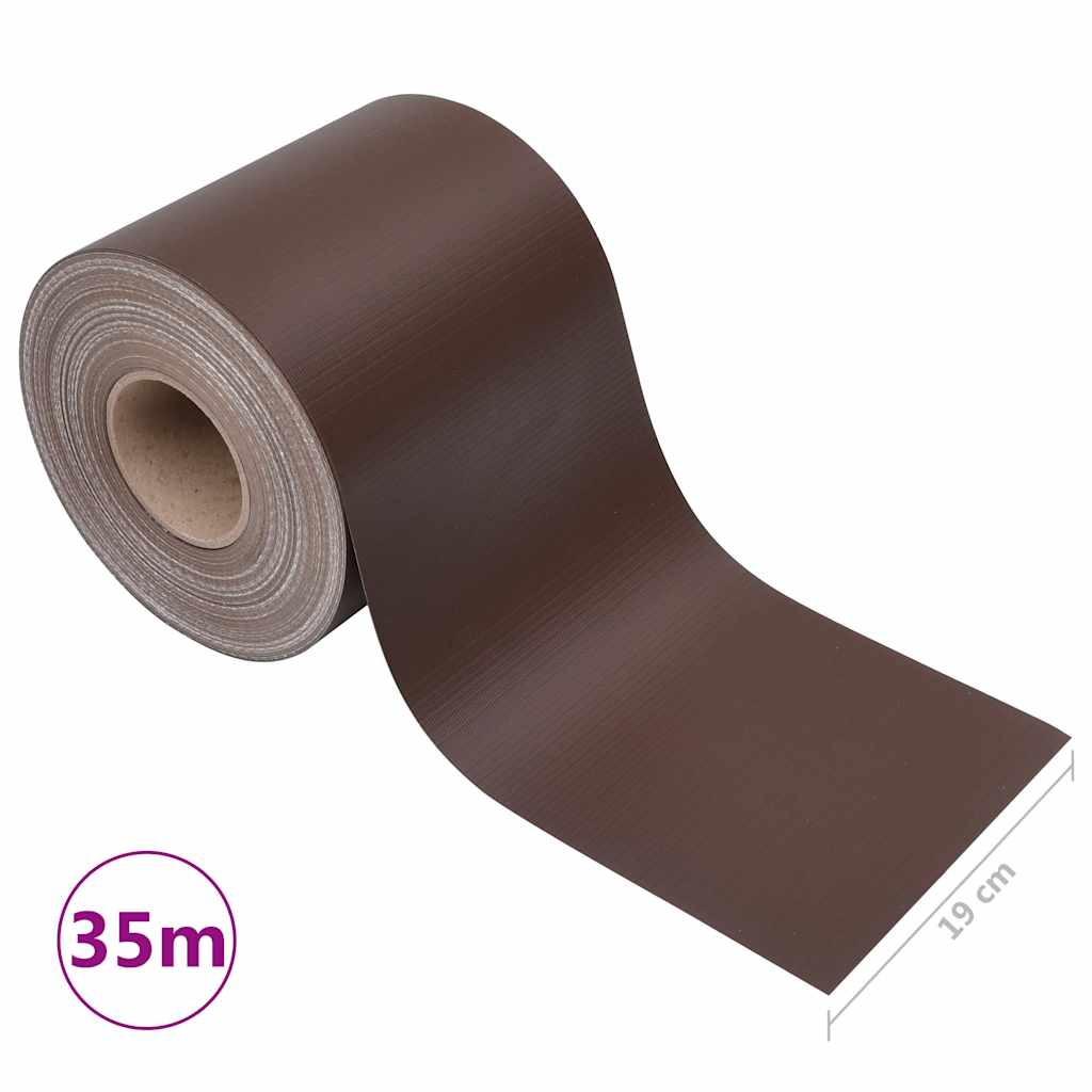 Barna PVC betekintést gátló szalag 35x0,19 m 10