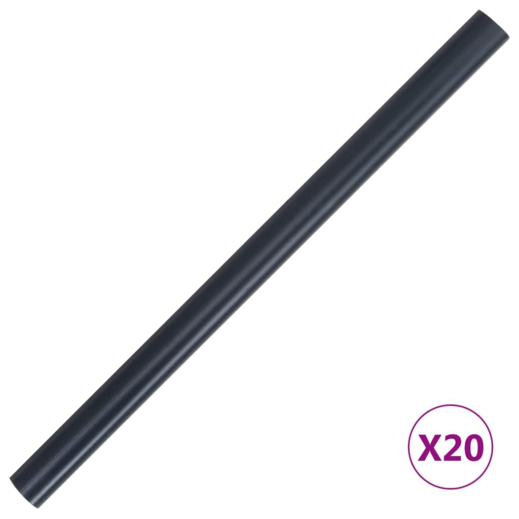 Matt sötétszürke PVC betekintést gátló szalag 35x0,19 m 8