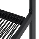 4 db fekete PVC rattan kerti szék 7