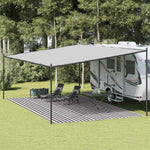 Antracitszürke és fehér HDPE sátorszőnyeg 400 x 700 cm