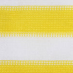 Sárga és fehér HDPE erkélyparaván 120 x 600 cm 2