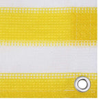 Sárga és fehér HDPE erkélyparaván 120 x 600 cm 3