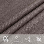 Antracitszürke HDPE napvitorla 160 g/m² 7 x 7 m 5