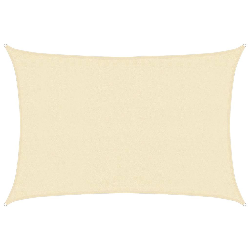 Krémszínű HDPE napvitorla 160 g/m² 3,5 x 4,5 m 2