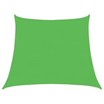 Világoszöld HDPE napvitorla 160 g/m² 3/4 x 3 m 2