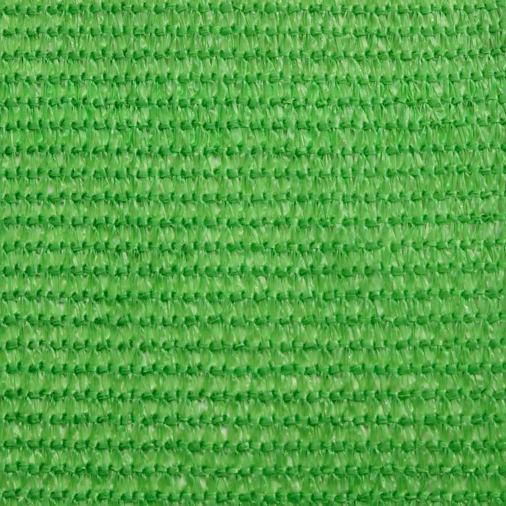 Világoszöld HDPE napvitorla 160 g/m² 3/4 x 3 m 9