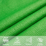 Világoszöld HDPE napvitorla 160 g/m² 3/4 x 3 m 11