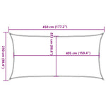 Terrakotta HDPE napvitorla 160 g/m² 2,5 x 4,5 m 10