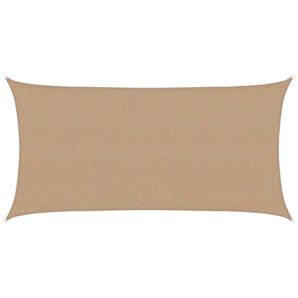 Tópszínű HDPE napvitorla 160 g/m² 3 x 6 m 2