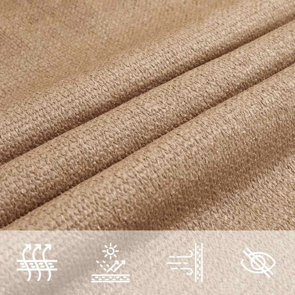 Tópszínű HDPE napvitorla 160 g/m² 3 x 6 m 7
