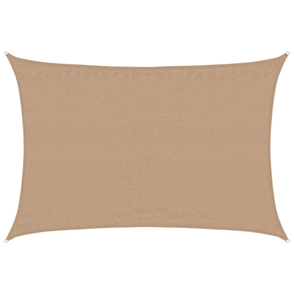 Tópszínű HDPE napvitorla 160 g/m² 4 x 5 m 2
