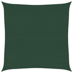 Sötétzöld HDPE napvitorla 160 g/m² 5 x 5 m 2