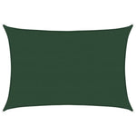 Sötétzöld HDPE napvitorla 160 g/m² 5 x 6 m 2